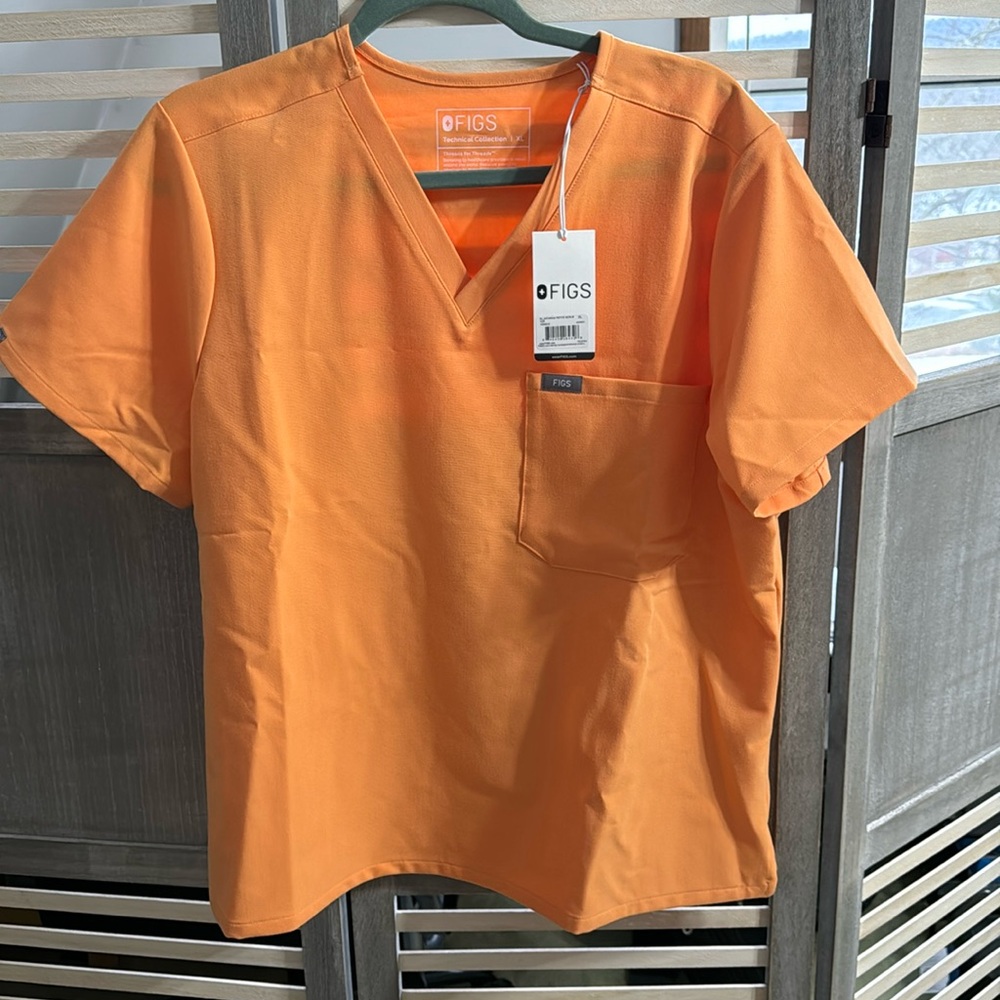 Figs Catarina top Shaka Orange size XL